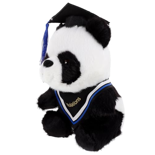Milisten Abschluss Panda Plüschspielzeug Gefülltes Kawaii Panda Kuscheltier mit Abschluss Hut und Blauer Schal zur Graduation für Freunde und Familie Milisten Abschluss Panda Plüschspielzeug Gefülltes Kawaii Panda Kuscheltier mit Abschluss Hut und Blauer Schal zur Graduation für Freunde und Familie von Milisten