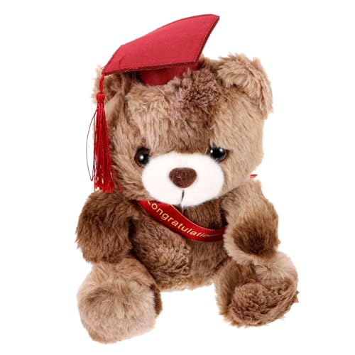 Milisten Abschlussbär Plüschspielzeug mit Graduation Hat Niedliches Kuscheltier für Abschiedsfeiern zur Erinnerung Milisten Abschlussbär Plüschspielzeug mit Graduation Hat Niedliches Kuscheltier für Abschiedsfeiern zur Erinnerung von Milisten