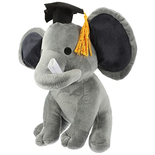 Milisten Abschlussgeschenk niedliche Cute Geschenkidee Toy Elefant ausgestopfte Tiere Abschluss-Stofftier Bequeme Elefantenpuppe Elefantenpuppen-Souvenir PP Baumwolle Grey von Milisten
