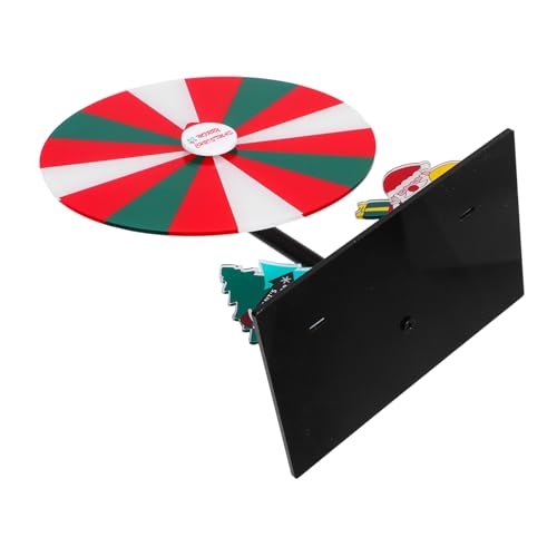 Milisten Acryl Drehglücksrad für Preise Party Supplies Rotierendes Fortune Wheel für Weihnachtsfeiern Interaktives Desktop Spiel mit Stabilem Transparentem Material Kompakt für Raffles und von Milisten