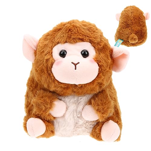 Milisten Affenpuppe Stofftier Kinderspielzeug Affenspielzeug Stofftiere Stoffaffen Tieraffenspielzeug Kleiner Stoffaffe Plüschstoffe von Milisten