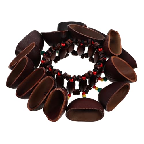 Milisten Afrikanisches Trommel-Muschel-Armband Percussion-Zubehör Afrikanische Halskette für Männer afrikanische armbänder Afrikanischer Schmuck Herren Armband hölzern Hellbraun Milisten Afrikanisches Trommel-Muschel-Armband Percussion-Zubehör Afrikanische Halskette für Männer afrikanische armbänder Afrikanischer Schmuck Herren Armband hölzern Hellbraun von Milisten