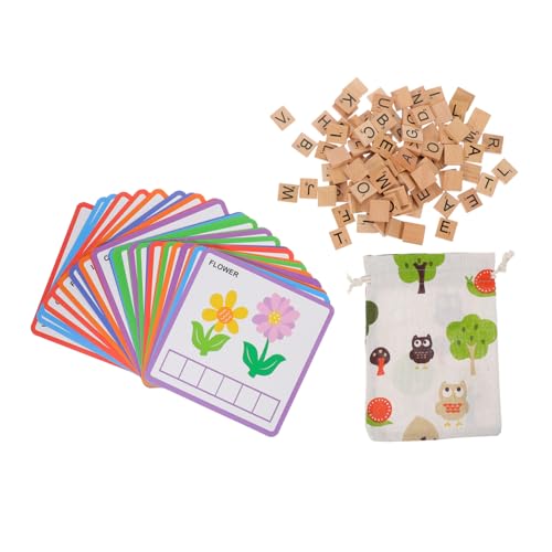 Milisten Alphabet Lernspielzeug aus Holz Teiliges für Ab Jahren Pädagogisches Buchstabenspiel Sprachentwicklung und Kognitiven Fähigkeiten für Zuhause und Schule von Milisten