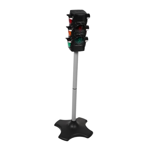Milisten Ampelspielzeug Verkehrssignal Licht Verkehrslicht für Verkehrsbildung Ampelkinder LED Mini-Ampellampe mit Sockel Ampel-Kinderspielzeug Plastik von Milisten