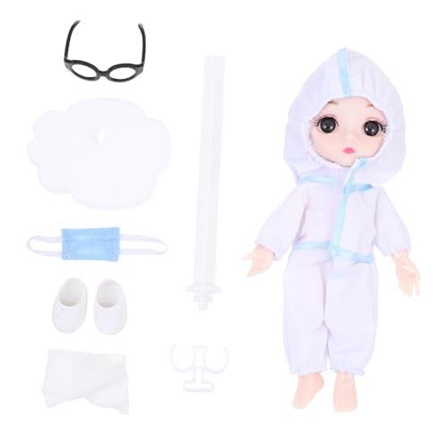 Milisten Antiepidemische Nurse Doll Kleines Hospital Puppenmodell für Niedliche Schutzanzug Puppe Realistische Simulation Arztfigur Geeignet als Dekoration und Fotorequisite Milisten Antiepidemische Nurse Doll Kleines Hospital Puppenmodell für Niedliche Schutzanzug Puppe Realistische Simulation Arztfigur Geeignet als Dekoration und Fotorequisite von Milisten