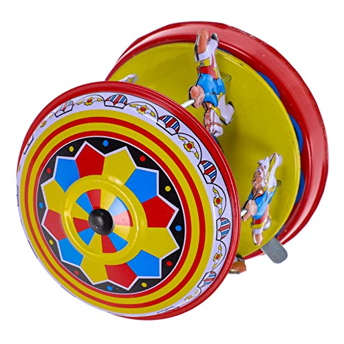 Milisten Antikes Karussell Aufziehspielzeug Vintage Blechspielzeug mit Mechanischem für Nostalgische Dekoration für Zuhause oder Restaurant Sicher und Farbenfroh Milisten Antikes Karussell Aufziehspielzeug Vintage Blechspielzeug mit Mechanischem für Nostalgische Dekoration für Zuhause oder Restaurant Sicher und Farbenfroh von Milisten