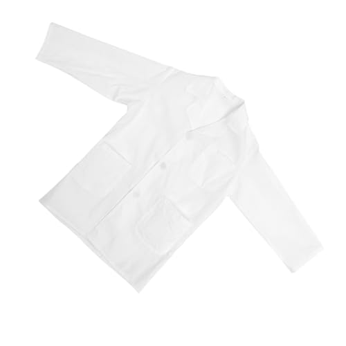 Milisten Arztkittel Weißer Laborkittel Langarm Unisex Kostüm für Jungen Mädchen Rollenspiel Wissenschaftler Labor Uniform Halloween Milisten Arztkittel Weißer Laborkittel Langarm Unisex Kostüm für Jungen Mädchen Rollenspiel Wissenschaftler Labor Uniform Halloween von Milisten