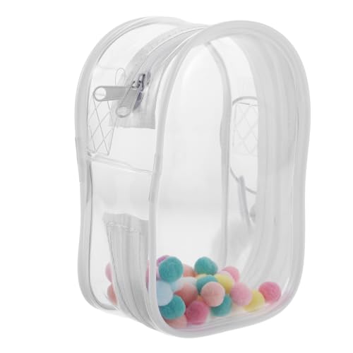 Milisten Aufbewahrungstasche Für Puppen Kleine Puppenaufbewahrungstasche Kollektor-Aufbewahrungstasche USB-Flash-Disk-Tasche Vitrine Für Sammlerfiguren Koffer Für Kleine Figuren PVC Weiß von Milisten