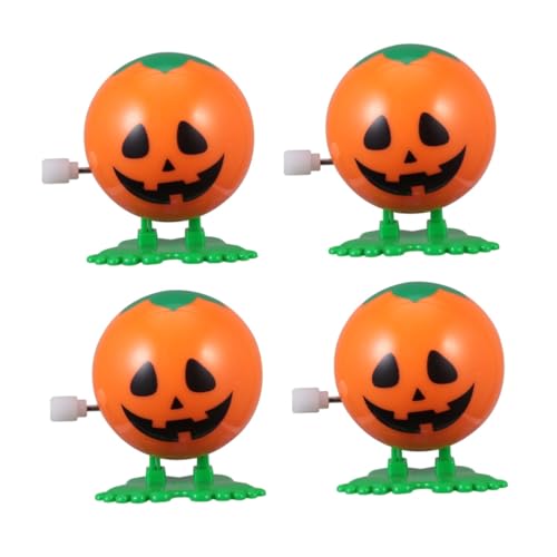 Milisten Aufziehbare Halloween Spring Kürbis Spielzeuge Orangefarbene Wind Up Spielzeuge für Handliche Koordinationsförderung und Halloween Mitgebsel für Partygeschenke von Milisten