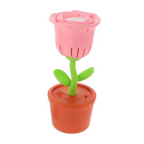 Milisten Automatische Seifenblasenmaschine Für Tragbarer Blasenmacher Mit Musik Und LED Licht Seifenblasen Für Hochzeiten Und Partys Blumen Design von Milisten