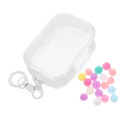 Milisten Babytasche Zeigen Klare Puppenvitrine Sammlerstückskoffer kleine Puppenaufbewahrungstasche Transparente Puppen-Präsentationstasche Vitrinen für Figuren Figur Vitrine PVC Weiß von Milisten