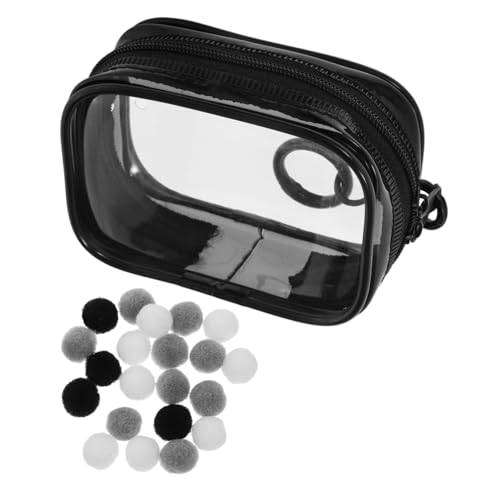 Milisten Babytasche Zeigen Transparente Puppen-vitrine Für Sammlerstücke Taschen Für Tragbare Figuren Taschen Für Mini-actionfiguren Tragbare Hängende Figurenaufbewahrung PVC Schwarz von Milisten