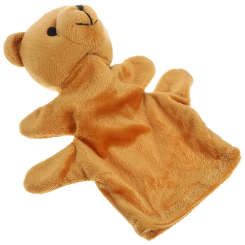 Milisten Bären Handpuppe Spielzeugpuppen Kinderspielzeug Bärenpuppe Stofftierpuppe Kleinkindspielzeug Kinderhandpuppe Handpuppe Tier Plüschspielzeug Gefüllte Handpuppe von Milisten