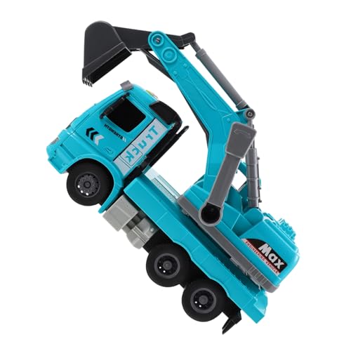 Milisten Bagger mit Licht und Musik Inertial Excavator Fahrzeug für Jungen und Mädchen Robustes Modellspielzeug für Kreative Bauprojekte für Interaktive Spiele mit Eltern Blau Batteriefrei Milisten Bagger mit Licht und Musik Inertial Excavator Fahrzeug für Jungen und Mädchen Robustes Modellspielzeug für Kreative Bauprojekte für Interaktive Spiele mit Eltern Blau Batteriefrei von Milisten