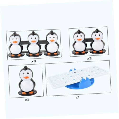 Milisten Balance Seesaw aus Kunststoff Interaktives Balance Pinguin Wippe Spiel für Ab Jahren Fördert Gleichgewicht Hebelprinzip und Kreativität Eltern Junge Mädchen von Milisten