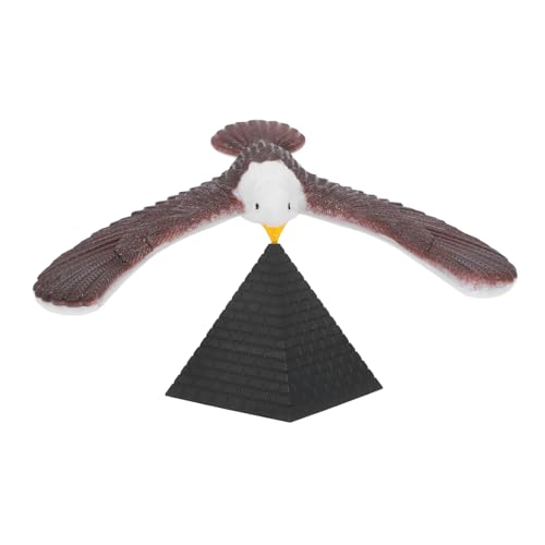 Milisten Balancierender Adler Desktop Ornament aus Stabiles Balance mit Pyramidenständer Physikalisches Lernspielzeug für Kreative Stress und Schreibtischdekoration von Milisten