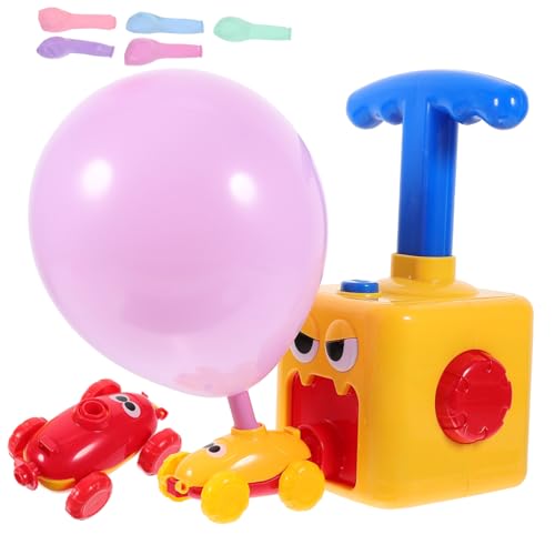 Milisten Ballonwagen Kreatives Auto Mit Trägheit Für Jungen Und Fördert Hand Auge Koordination Und Vorstellungskraft Gelb Für Kleinkinder Und Junge Mädchen von Milisten
