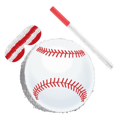Milisten Baseball Pinata mit Maske und Konfetti Robuste Karton-deko für Kindergeburtstag Sportparty Baseball Spiele Partyzubehör Milisten Baseball Pinata mit Maske und Konfetti Robuste Karton-deko für Kindergeburtstag Sportparty Baseball Spiele Partyzubehör von Milisten