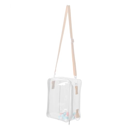 Milisten Baumwollpuppenspeicherbeutel tragbare Mini-Aufbewahrungstasche kleine Puppenaufbewahrungstasche Tragbare Vitrine für Sammlerstücke Puppe hängende Tasche PVC Transparent von Milisten