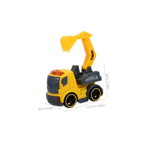 Milisten Baustellenfahrzeug Set Mini Baufahrzeuge Inkl Kran Betonmischer und Müllwagen Robustes Spielzeugauto für Jungen und Mädchen Kreatives Indoor Outdoor Spiel Langlebig und Vielseitig von Milisten