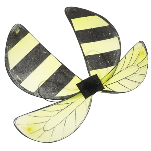 Milisten Bienen Flügel Kostüm Elastisch Verstellbar Leichtes Cosplay Accessoire für Party Bühne Fasching Verkleidung von Milisten