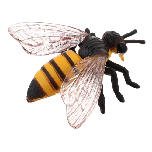 Milisten Bienentiermodell Honigbienenfigur Kognitives Lernen Figuren Bienen Simulationsinsektenhandwerk Bienenmodell Früher Pädagogische Insektenspielzeug Plastik von Milisten