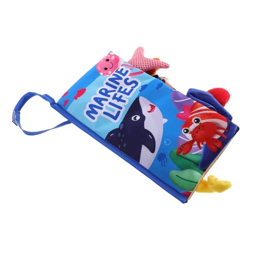 Milisten Bilderbuch Zur Früherziehung Weiches Babybuch Weiches Buch Bücher Für Kleinkinder Crinkle-bücher -aktivitätsbuch Babybuch Aus Stoff Weiche Babybücher Babytuchbücher Polyester von Milisten