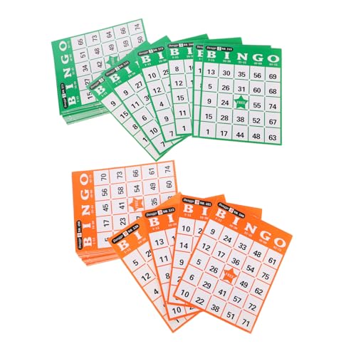 Milisten Bingo Spielkarten mit Einzigartigen Zahlen Zufällige Farbe Leicht Tragbar für Partys Lernen und Geistige Entwicklung für Familien Gruppen und Gesellschaftsspiele Zufällige Farbe von Milisten
