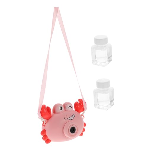 Milisten Blasenmaschine Seifenblasenmacher Für Kinderspielzeug Blasenmacher Kinderblasenbläser Bubble Making Toy Seifenblasenset Plastik Rosa von Milisten