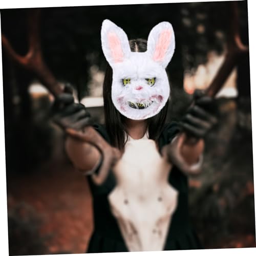 Milisten Blutige Hasenbär Maske Horror Gesichtsbedeckung Halloween Party Gruseliges Kostüm Accessoire für Erwachsene Atmungsaktiv Pelzig für Halloween Cosplay und Maskerade Milisten Blutige Hasenbär Maske Horror Gesichtsbedeckung Halloween Party Gruseliges Kostüm Accessoire für Erwachsene Atmungsaktiv Pelzig für Halloween Cosplay und Maskerade von Milisten