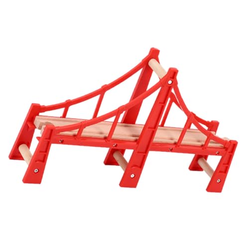 Milisten Brückenschienenspielzeug Das Zugspielzeug Eisenbahnschienen Zugschienen Für Züge Unterstützung Der Aufhängung Kinderspielzeug Eisenbahnbrücke Zusammengebaute von Milisten