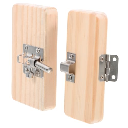 Milisten Busy Board DIY Zubehör aus Holz Sensibles Türriegelschloss Motorisches Geschicklichkeitsspiel für Fördert Feinmotorik und Lernfähigkeiten von Milisten