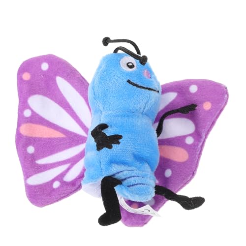 Milisten Schmetterlings Handpuppe für Kinder Weiche Stofftier Handpuppe für Interaktives Pädagogisches Schmetterlingsspielzeug für Puppentheater und Rollenspiele von Milisten