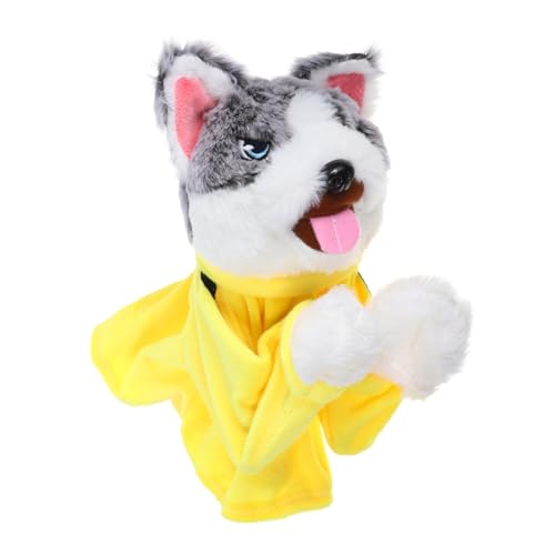 Milisten Cartoon Hund Handpuppe Plüschspielzeug für Interaktives Rollenspiel Lustiges Kuscheltier für Erwachsene Fördert Kreativität und Hand Augen Koordination Waschbar und Leicht von Milisten