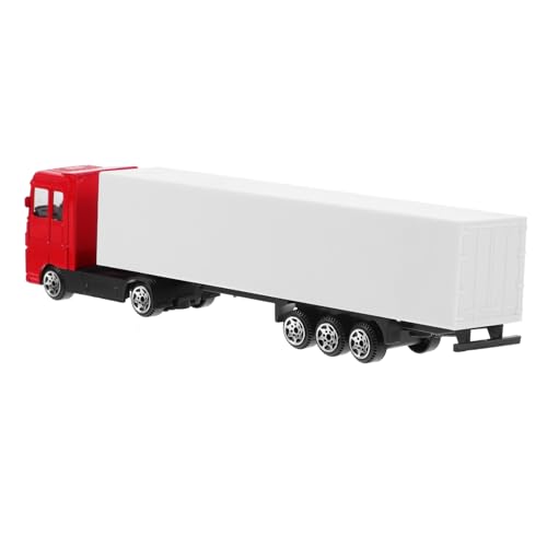 Milisten Container LKW Modell Aus Legierung Rotes Für Jungen Trägheitsantrieb Technisches Autospielzeug Für Jahren Fördert Rollenspiele Und Farbverständnis von Milisten
