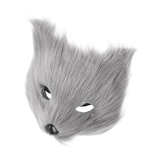 Milisten Cosplay Fuchsmaske aus Kunstpelz Elegante Halbmaske für Halloween Kostümpartys Vielseitiges Kostümzubehör mit Einzigartigem Design für Männer und Frauen Milisten Cosplay Fuchsmaske aus Kunstpelz Elegante Halbmaske für Halloween Kostümpartys Vielseitiges Kostümzubehör mit Einzigartigem Design für Männer und Frauen von Milisten