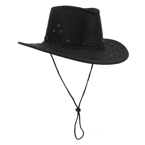 Milisten Cowboy Hut Schwarz Western Partyhut UV Schutz Atmungsaktiv Vielseitig Für Jungen Mädchen Karneval Festival Milisten Cowboy Hut Schwarz Western Partyhut UV Schutz Atmungsaktiv Vielseitig Für Jungen Mädchen Karneval Festival von Milisten
