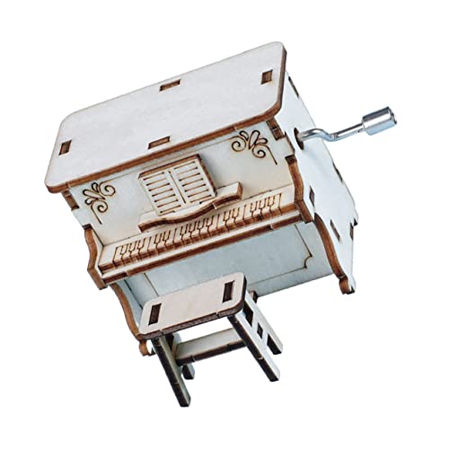 Milisten DIY Handgefertigte Klavier Musikbox Holzspielzeug Kreatives für Fördert Fantasie und Kreativität Dekoration für Zuhause und Milisten DIY Handgefertigte Klavier Musikbox Holzspielzeug Kreatives für Fördert Fantasie und Kreativität Dekoration für Zuhause und von Milisten