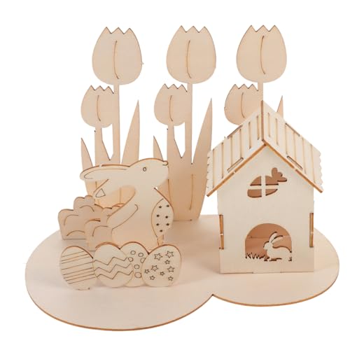 Milisten DIY Holzpuzzle Kaninchen und Ei Pädagogisches Holzspielzeug Langlebiges Bastelspiel für Kreative Osterdeko und Geschenkideen Milisten DIY Holzpuzzle Kaninchen und Ei Pädagogisches Holzspielzeug Langlebiges Bastelspiel für Kreative Osterdeko und Geschenkideen von Milisten