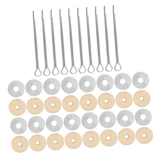 Milisten DIY Puppengelenk Zubehör Rotierende Verbindungsstücke und Holzscheiben für Puppenbau Praktisch und Sicher für Handgemachte Bastelprojekte von Milisten