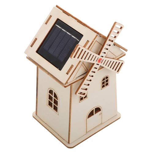 Milisten DIY Solarbetriebenes Windmühlenhaus, Hölzerne Windmühlenstütze, Solarmontage, Spielzeug, Unvollendetes Windmühlenhausmodell, Wissenschaftliches Experimentierprojekt Für Kinder Milisten DIY Solarbetriebenes Windmühlenhaus, Hölzerne Windmühlenstütze, Solarmontage, Spielzeug, Unvollendetes Windmühlenhausmodell, Wissenschaftliches Experimentierprojekt Für Kinder von Milisten