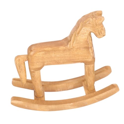 Milisten Dekoratives Holzschaukelpferd Handgefertigtes Für Wohn Und Kinderzimmer Stilvolle Haushaltsverzierung Langlebiges Design Aus Hochwertigem Holz Einzigartiges von Milisten