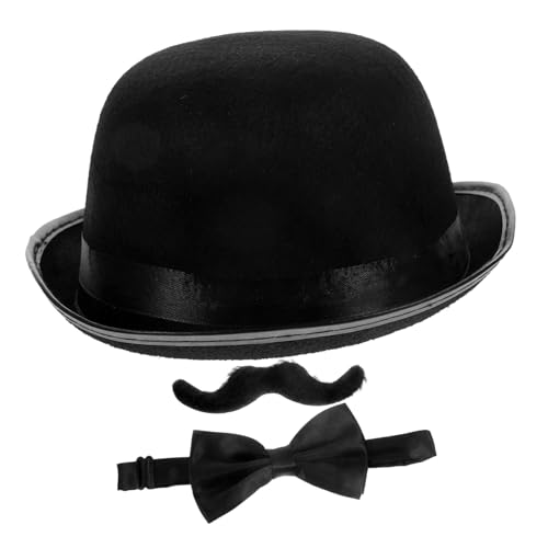 Milisten Detektiv Kostüm Teilig mit Hut Schnurrbart Fliege für Karneval Cosplay und Halloween Realistisches Detektiv Zubehör für Rollenspiele und Themenpartys von Milisten
