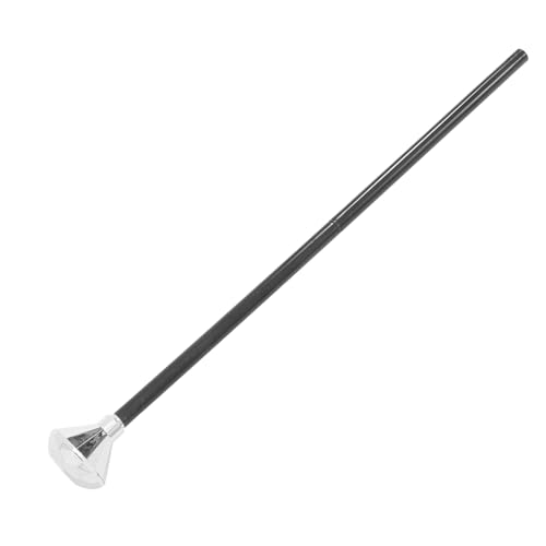 Milisten Diamant -Mitarbeiter Königsrohr Die Halloween Jack LED aus Party-Cosplay-Krücke dekorative Anzieh-Requisite Rohrstütze Stock-Requisite für Cosplay Plastik Silver von Milisten