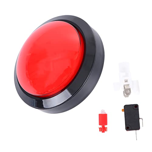 Milisten Digitaler Responder mit Großen Tasten Elektronisches Antwortspielzeug mit LED Lampe für Quizshows und Wettbewerbe ohne Batterie Rot Robust und Benutzerfreundlich von Milisten