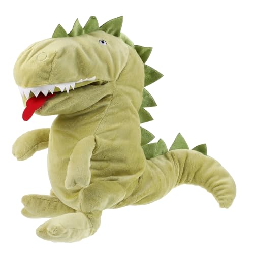 Milisten Dinosaurier Handpuppe aus Plüsch Interaktive Große Cartoon Handpuppe für Geschichtenerzählen für Fördert Kreatives und Macht Schlafenszeit Spannender von Milisten