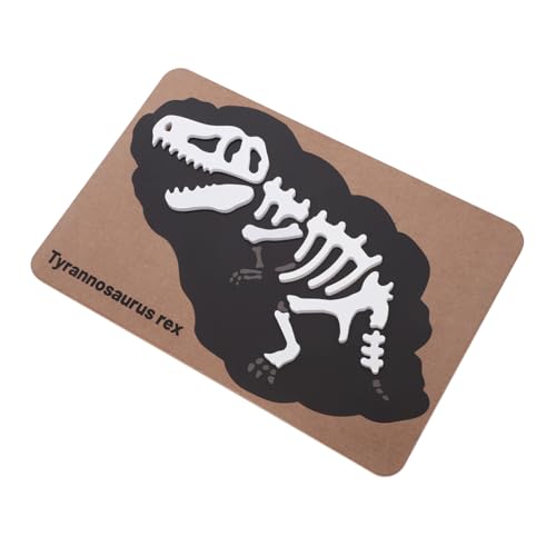 Milisten Dinosaurier Holz Puzzle für Kleinkinder Jahre Dinosaurier Skelette Fossil Puzzle Fördert Problemlösungsfähigkeiten und Hand Augen Koordination Sicheres Lernspielzeug von Milisten