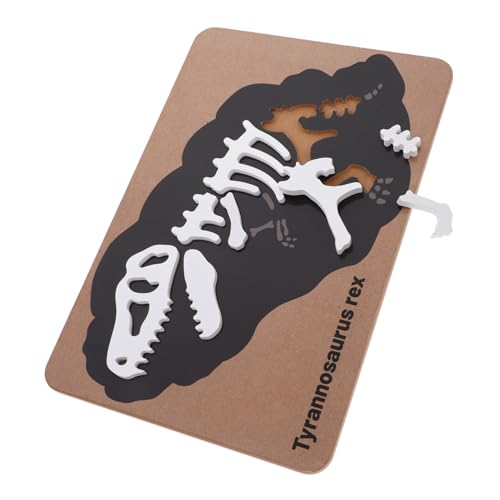 Milisten Dinosaurier Holzpuzzle Fossilienknochen Montessori Puzzle für Jahre Lernspielzeug zur Kognitiver Fähigkeiten und Sozialer Interaktion Niedliches Skelettdesign Milisten Dinosaurier Holzpuzzle Fossilienknochen Montessori Puzzle für Jahre Lernspielzeug zur Kognitiver Fähigkeiten und Sozialer Interaktion Niedliches Skelettdesign von Milisten