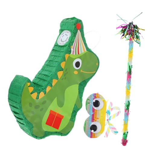 Milisten Dinosaurier Pinata Teiliges Partyset mit Hängender Candy Box Klopfstab und Augenbinde Kreative Geburtstagsdekoration für Festival und Kindergeburtstag Niedliche Dinosaurierform Milisten Dinosaurier Pinata Teiliges Partyset mit Hängender Candy Box Klopfstab und Augenbinde Kreative Geburtstagsdekoration für Festival und Kindergeburtstag Niedliche Dinosaurierform von Milisten