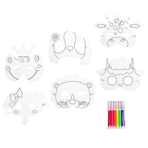 Milisten Diy Tiermasken für Unbemalte Papiermasken zum Ausmalen Kreatives Basteln für Geburtstagsfeiern Partygeschenke Stifte Milisten Diy Tiermasken für Unbemalte Papiermasken zum Ausmalen Kreatives Basteln für Geburtstagsfeiern Partygeschenke Stifte von Milisten